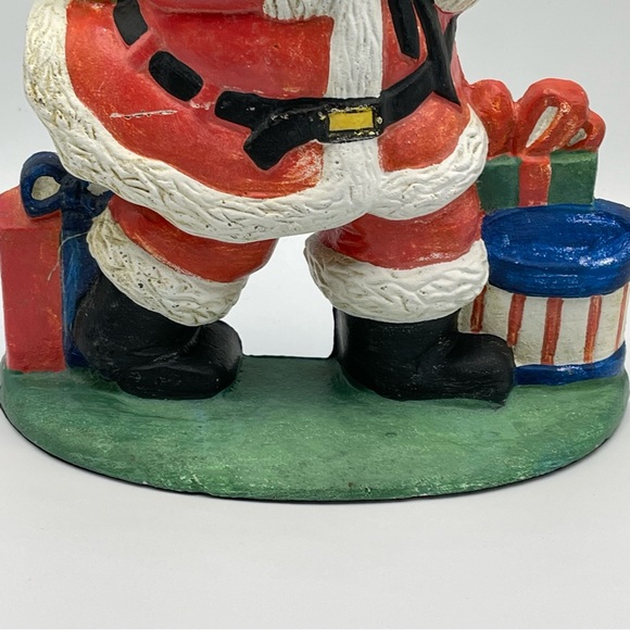 Vintage 1992 Santa Claus cast iron doorstop Lillian Vernon #9454 Christmas toys - Picture 13 of 16